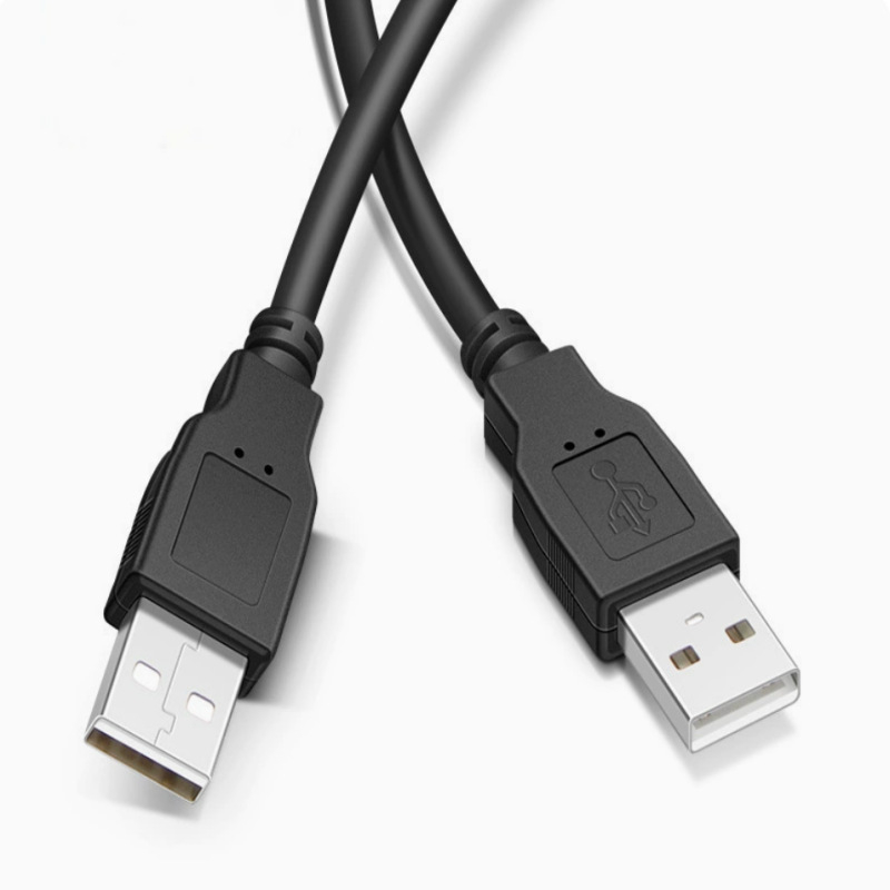 USB 2.0 A–A kabel za prijenos podataka, muški–muški, USB kabel za prijenos podataka, bakar-nikl premaz, duljine 1 m, 1,5 m, 1,8 m, 3 m