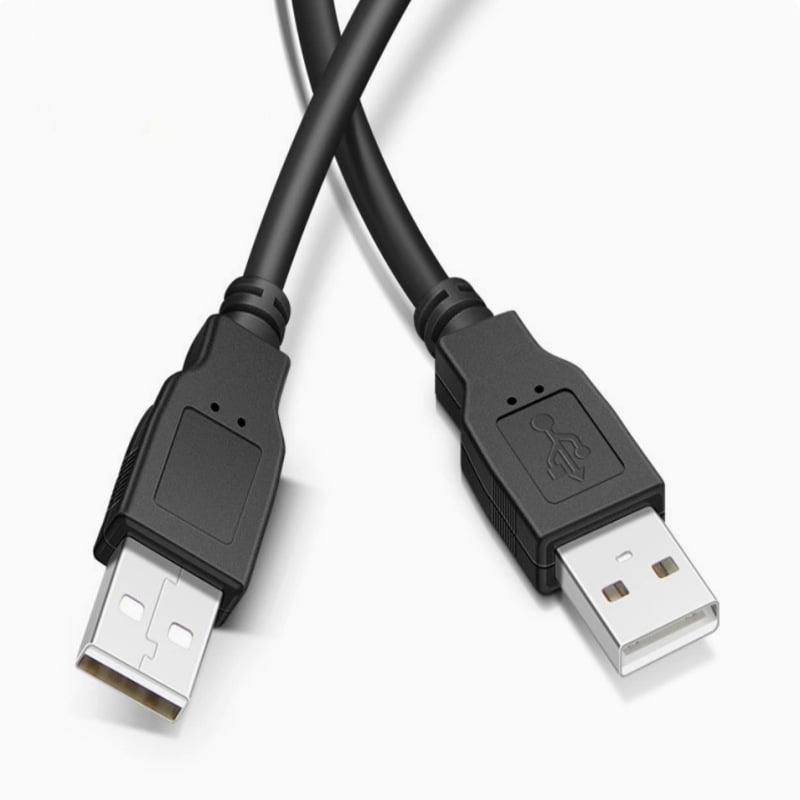 USB 2.0 A–A kabel za prijenos podataka, muški–muški, USB kabel za prijenos podataka, bakar-nikl premaz, duljine 1 m, 1,5 m, 1,8 m, 3 m