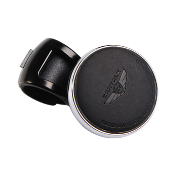 CARTALK Bőr kormányerősítő – Bőr és cinkötvözet anyagból, alkalmas minden autóhoz, Logó OK