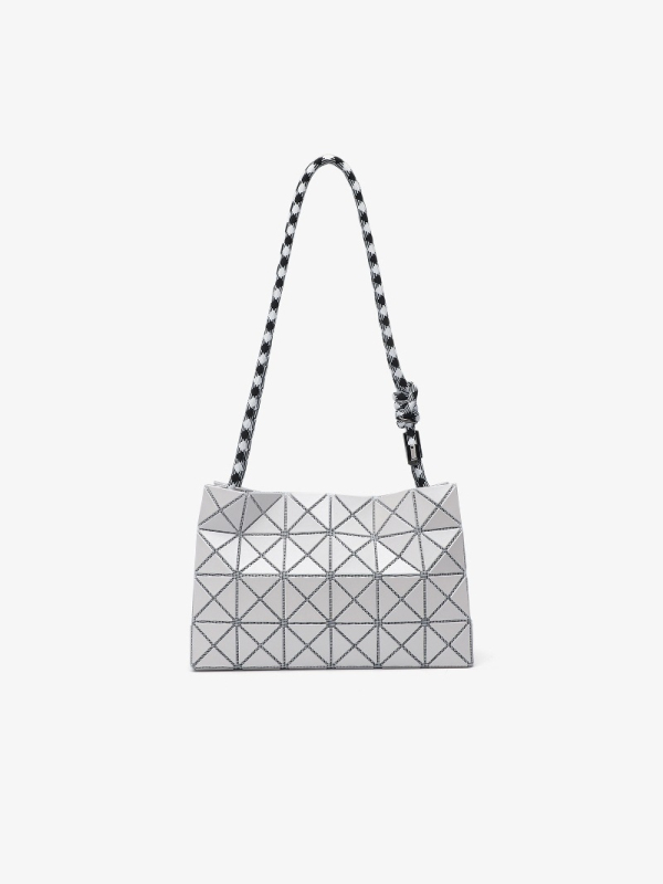 Olefine Geometrijska kvadratna crossbody torba, PVC, horizontalni kvadratni oblik, zatvarač, ljetna kolekcija 2025