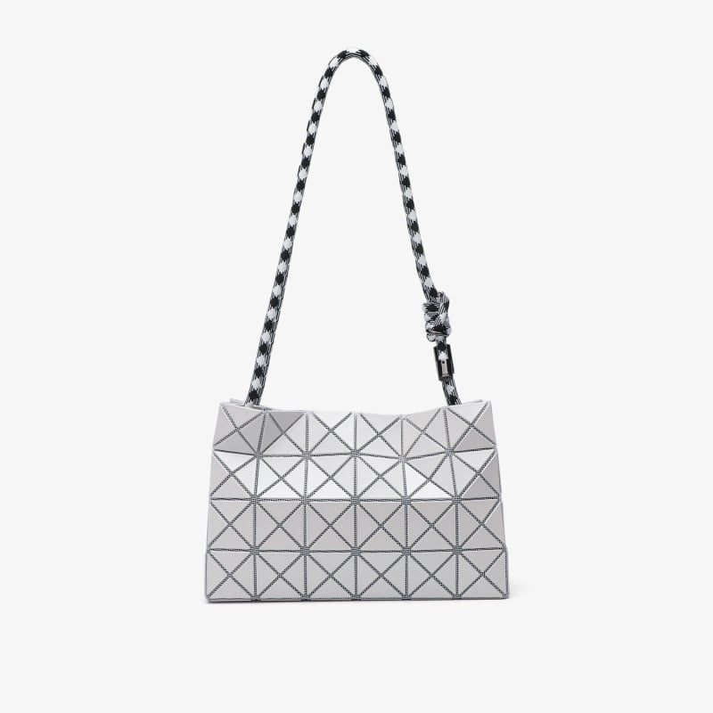Olefine Geometrijska kvadratna crossbody torba, PVC, horizontalni kvadratni oblik, zatvarač, ljetna kolekcija 2025