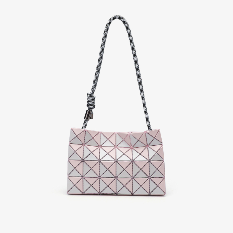 Olefine Geometrijska kvadratna crossbody torba, PVC, horizontalni kvadratni oblik, zatvarač, ljetna kolekcija 2025
