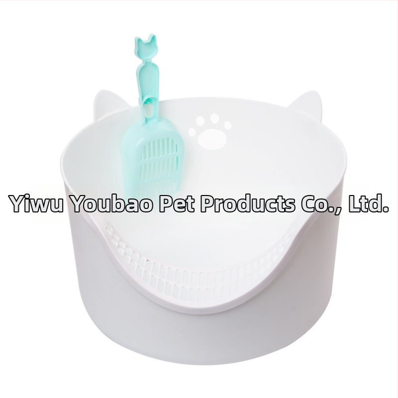 Toaleta pre mačky so čiastočne uzavretým dizajnom, proti špliechaniu, PP materiál, vhodná pre mačky a mačiatka