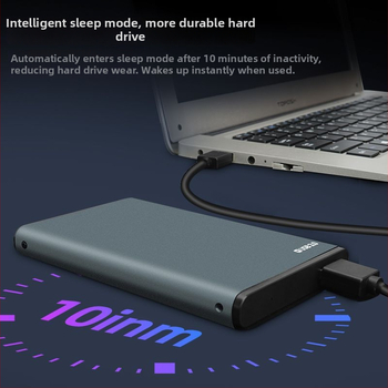 Externé kovové puzdro pre notebook SATA HDD/SSD s USB 3.0