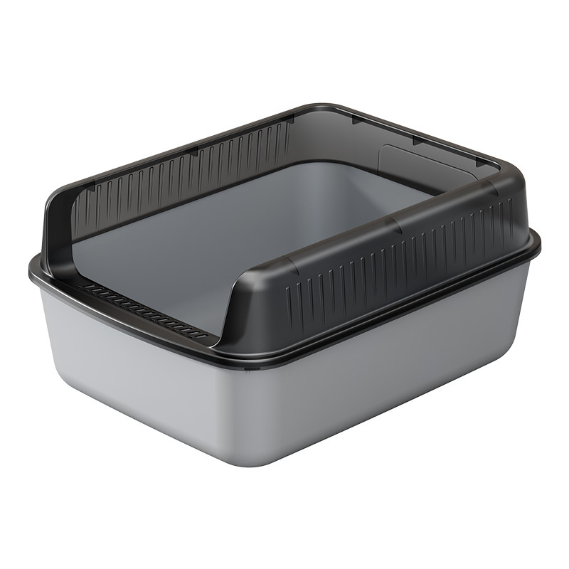 Félzárt macskaalomtál, extralarge méret, műanyag, magas oldalakkal