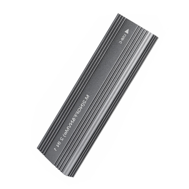 Kućište za M.2 NVMe/SATA SSD, USB 3.1 Gen2, 10Gbps, Aluminijska legura, Podržava do 2TB