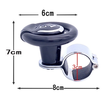 Помощна топка за кормилото YI-263, BREE; пластмаса + алуминий; универсална съвместимост; тегло 0,28 кг; печат на лого