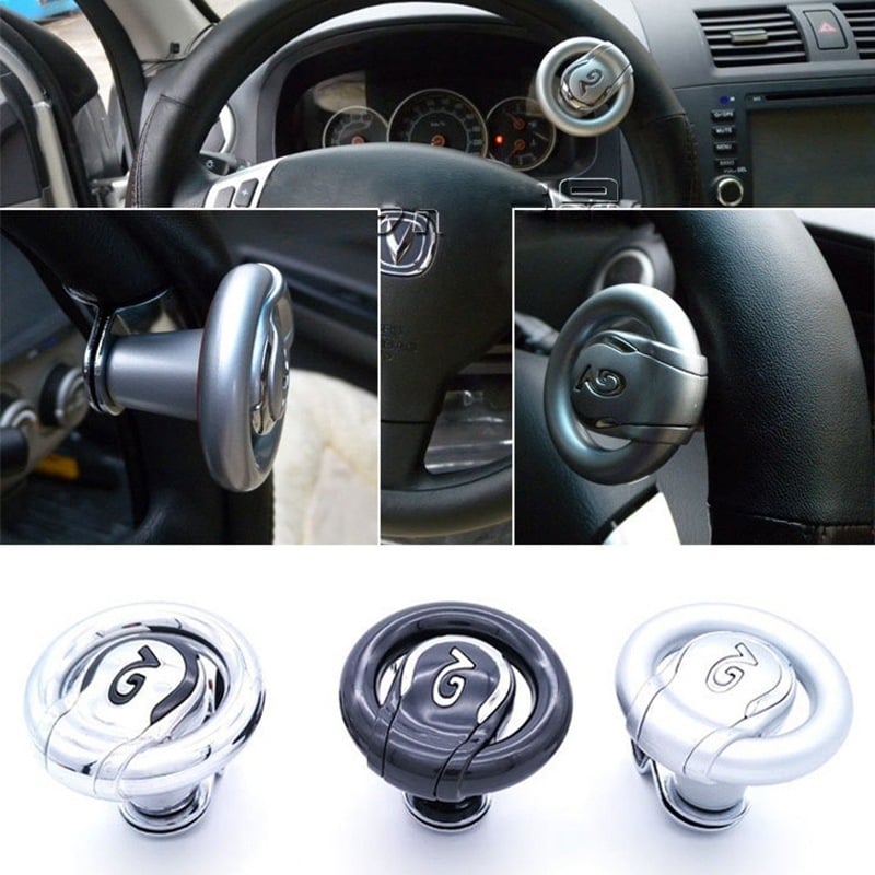 Помощна топка за кормилото YI-263, BREE; пластмаса + алуминий; универсална съвместимост; тегло 0,28 кг; печат на лого