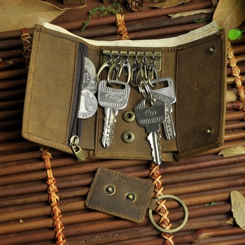 Novčanik od prave kože sa zip zatvaračem, pamuk unutrašnjost, za svakodnevnu upotrebu, zima 2020