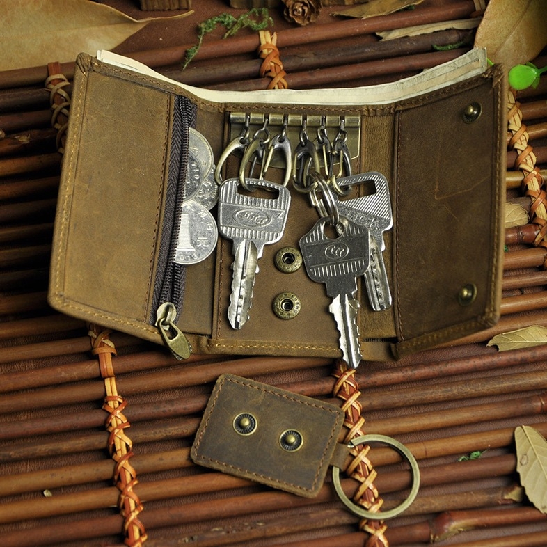 Novčanik od prave kože sa zip zatvaračem, pamuk unutrašnjost, za svakodnevnu upotrebu, zima 2020