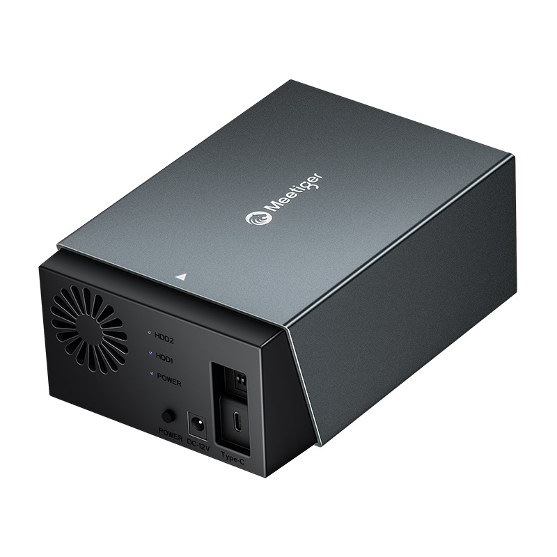 Kućište za dva tvrda diska od aluminijske legure, model D32, podržava do 40 TB, brzina prijenosa 5 Gbps