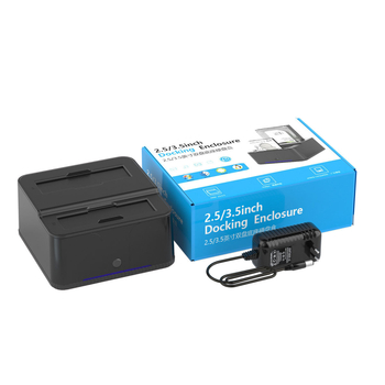 Dock pre dva pevné disky USB 3.0 – 5Gbps, max. 32TB, Rozmery 142×143×74mm, model D300