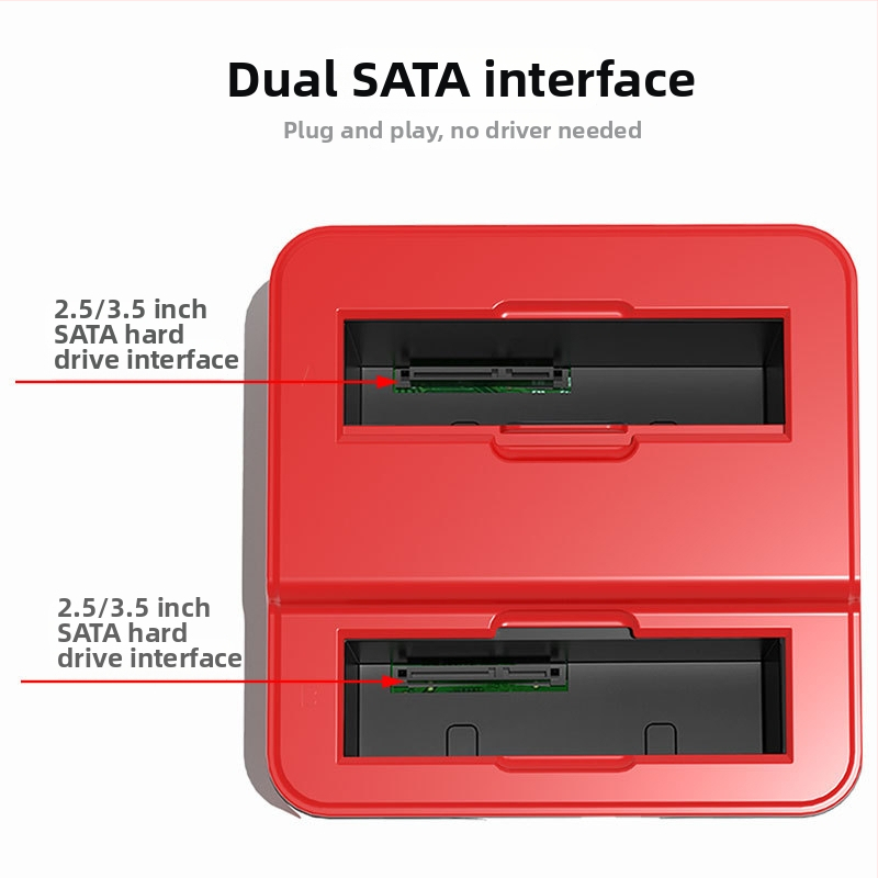 Dock pre dva pevné disky USB 3.0 – 5Gbps, max. 32TB, Rozmery 142×143×74mm, model D300