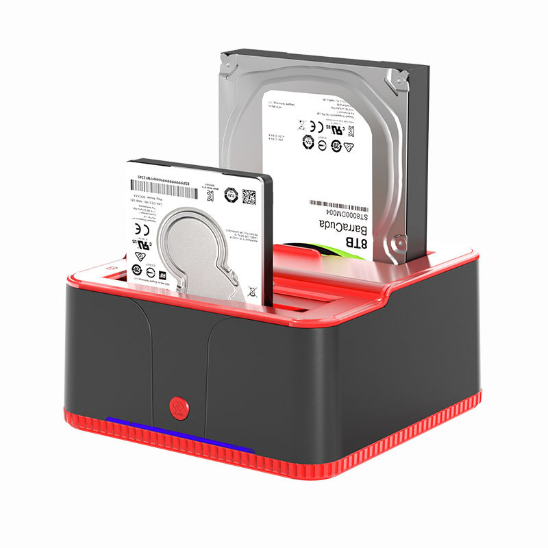 Dock pre dva pevné disky USB 3.0 – 5Gbps, max. 32TB, Rozmery 142×143×74mm, model D300