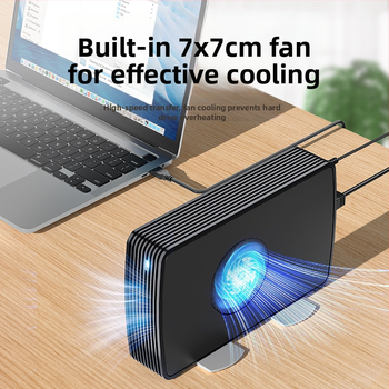 Vanjska kutija za tvrdi disk s USB 3.0, SATA sučelje, aluminijski kućište, podrška do 22 TB, brzina prijenosa do 5 Gbps