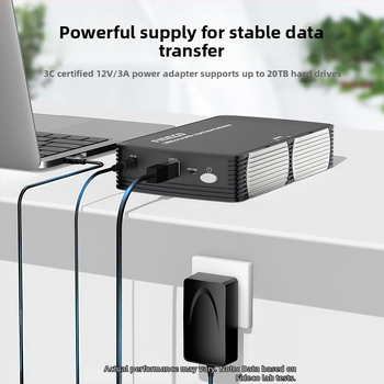 Vanjska kutija za tvrdi disk s USB 3.0, SATA sučelje, aluminijski kućište, podrška do 22 TB, brzina prijenosa do 5 Gbps