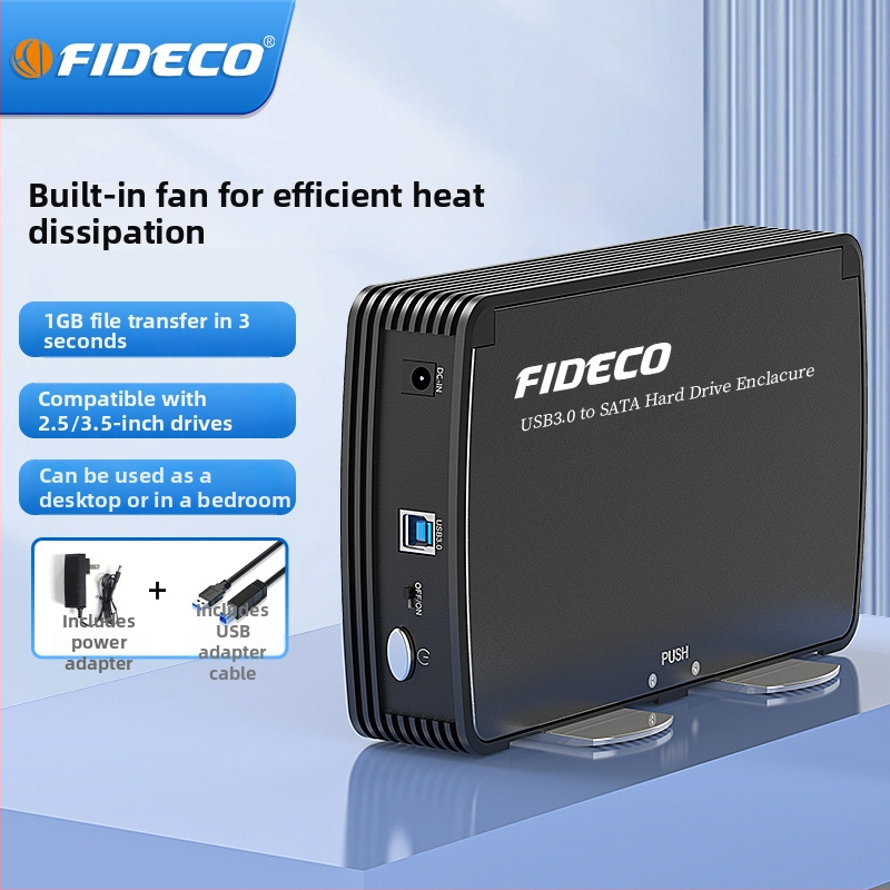 Vanjska kutija za tvrdi disk s USB 3.0, SATA sučelje, aluminijski kućište, podrška do 22 TB, brzina prijenosa do 5 Gbps