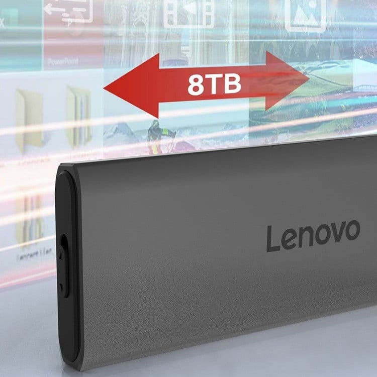 Lenovo ārējais SSD korpuss USB 3.2, modeļi Ln11/Ln12, viegls dizains, svars 900 g, izlaidums 2025