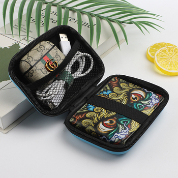 EVA prenosná taška na pevný disk – úložisko pre napájací zdroj, dátové káble a káblové slúchadlá; výroba studeným tlakom, neutrálna verzia, nosnosť 45 g