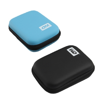 EVA prenosná taška na pevný disk – úložisko pre napájací zdroj, dátové káble a káblové slúchadlá; výroba studeným tlakom, neutrálna verzia, nosnosť 45 g