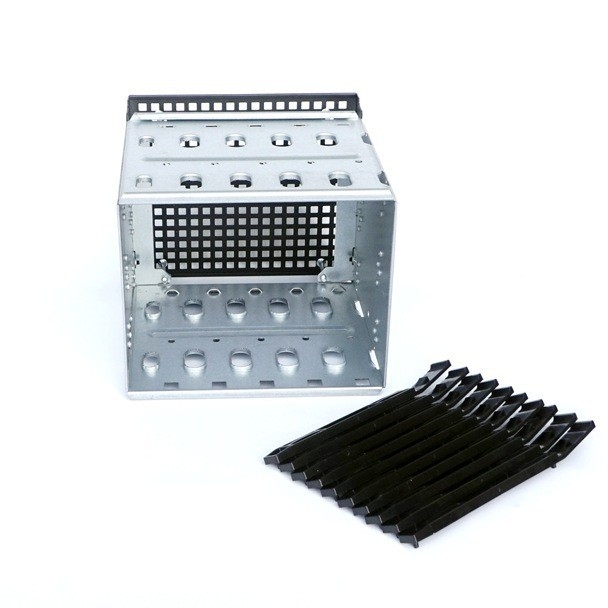 Αλουμινένιο κλουβί HDD 3,5'' για θήκη 5,25'', χωρητικότητα 3 δίσκων, QY