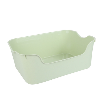 Φορητή ημι-κλειστή λεκάνη άμμου γάτας, αντι-πιτσιλίσματος σχεδίαση, PP υλικό