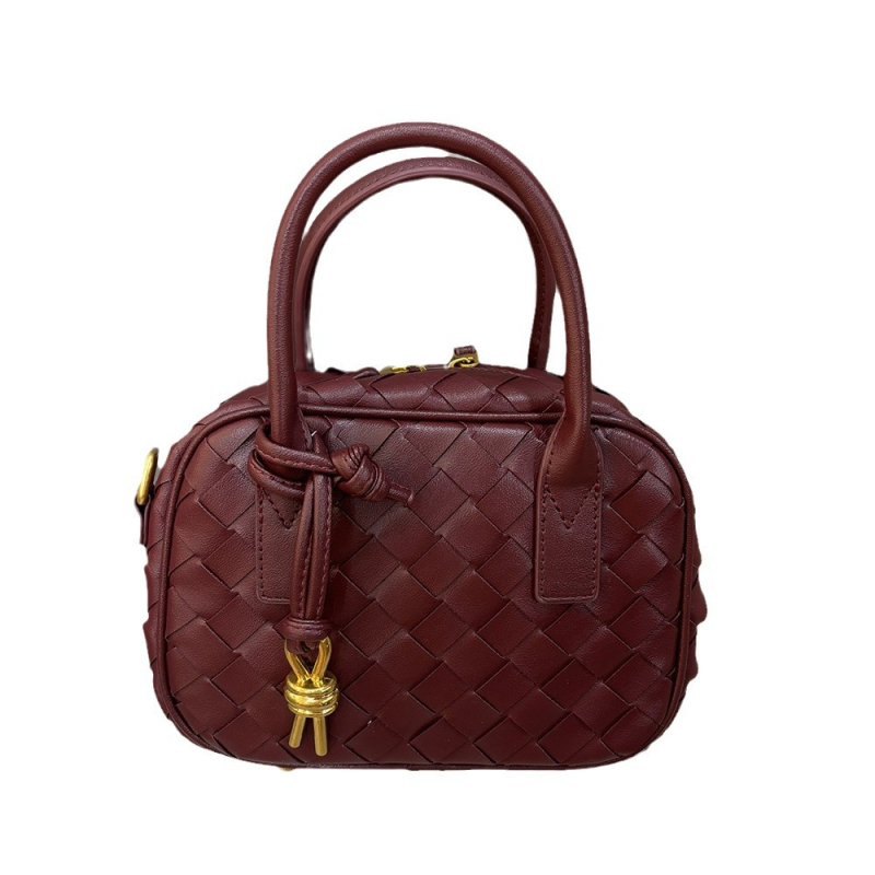 Mini crossbody torba od PU materijala, tkana tekstura, oblik jastuka, zatvaranje zatvaračem, PU podstava