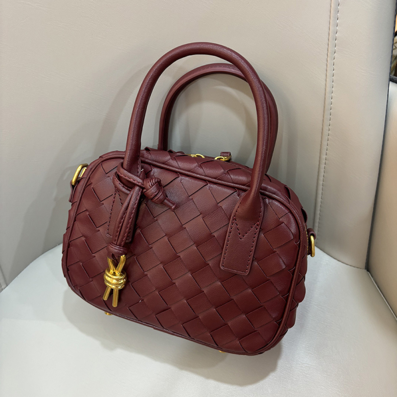 Mini crossbody torba od PU materijala, tkana tekstura, oblik jastuka, zatvaranje zatvaračem, PU podstava