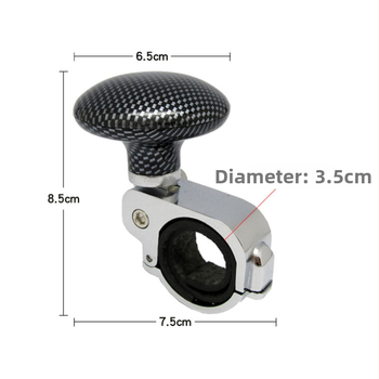 Hi Boss kovovo-plastová nastaviteľná guľa na posilnenie volantu, všeobecná kompatibilita, bez loga, k dispozícii licencovaná privátna značka