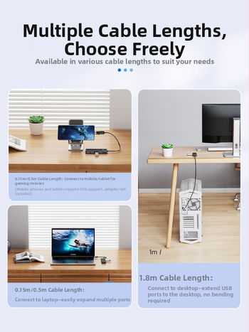 Orico USB viacrozsahový rozbočovač s Type-C, USB 3.0 hub, model PAPW4A-U3, prenosová rýchlosť 5 Gbps