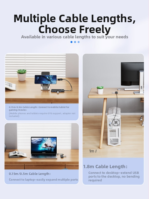 Orico USB viacrozsahový rozbočovač s Type-C, USB 3.0 hub, model PAPW4A-U3, prenosová rýchlosť 5 Gbps
