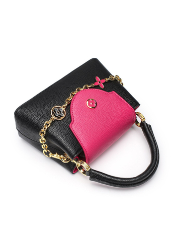 Dámska PU crossbody taška s vrchnákom, horizontálny štvorec, polyesterová podšívka, vnútorné vrecká na telefón a občiansky preukaz