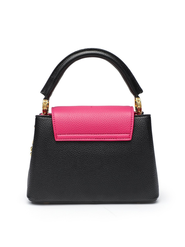 Dámska PU crossbody taška s vrchnákom, horizontálny štvorec, polyesterová podšívka, vnútorné vrecká na telefón a občiansky preukaz