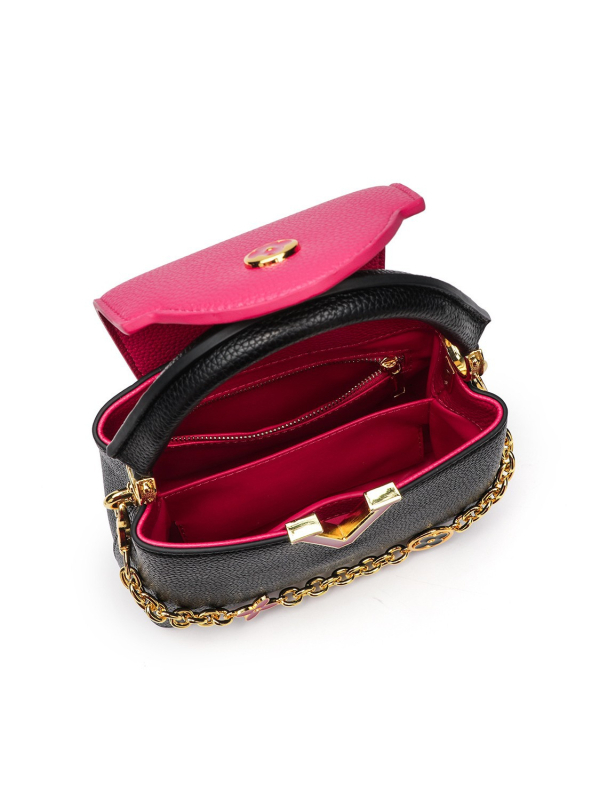 Dámska PU crossbody taška s vrchnákom, horizontálny štvorec, polyesterová podšívka, vnútorné vrecká na telefón a občiansky preukaz