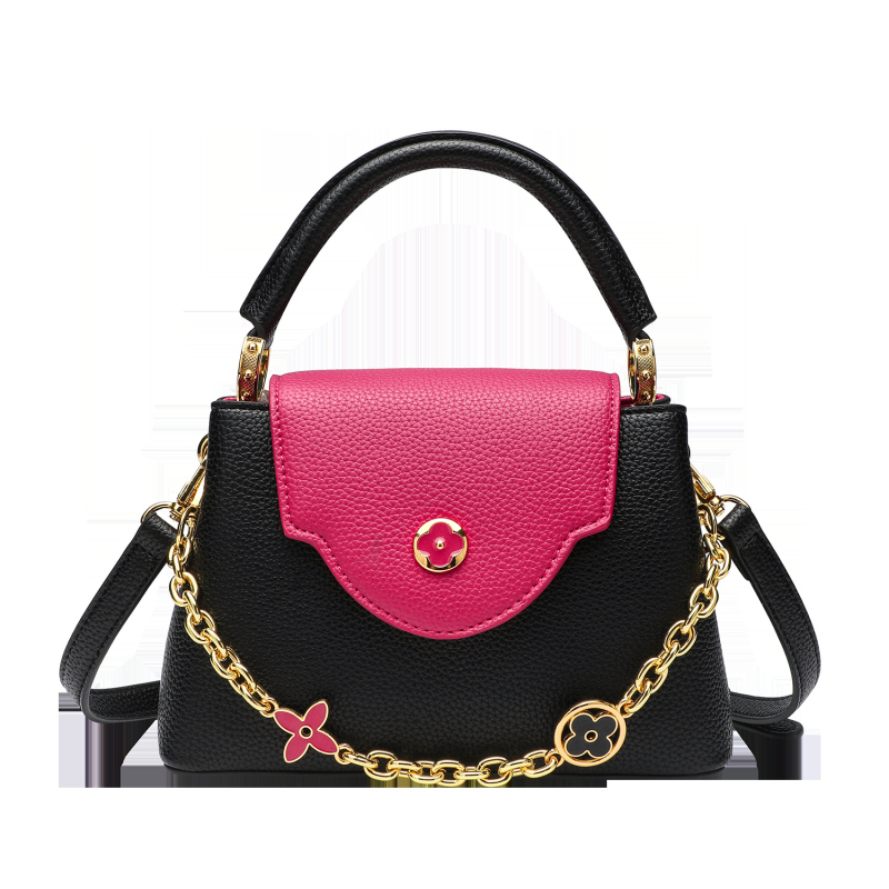 Dámska PU crossbody taška s vrchnákom, horizontálny štvorec, polyesterová podšívka, vnútorné vrecká na telefón a občiansky preukaz