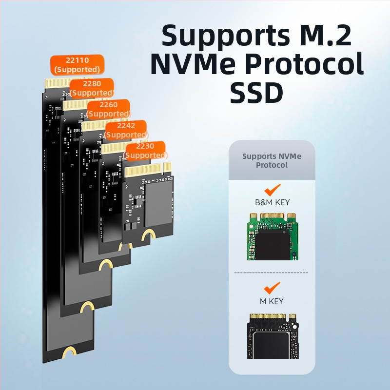 Maiwo externé M.2 NVMe puzdro pre SSD, USB-C 3.1, 10Gbps, až 2TB, NGFF, model K1698P