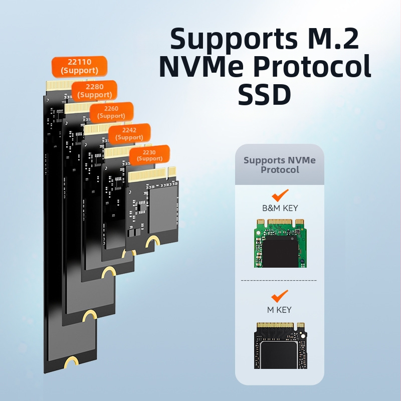 Maiwo externé M.2 NVMe puzdro pre SSD, USB-C 3.1, 10Gbps, až 2TB, NGFF, model K1698P