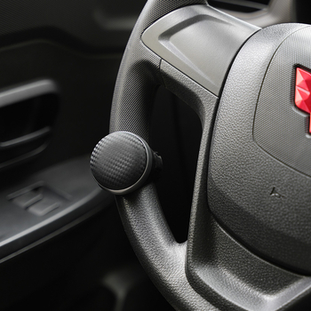 Топка за усилване на волана с метален лагер за автомобили | ABS корпус; силиконова капачка; тегло 71 г; едноръчно управление; подходяща за автомобили; без лого