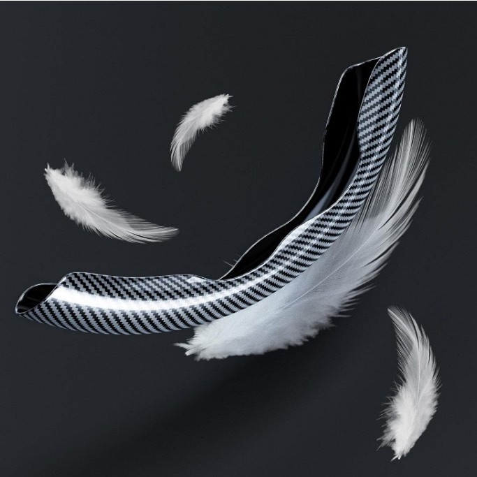 Acoperire volan auto din fibră de carbon, rezistent la abraziune, antiderapant, universal pentru toate sezoanele, personalizabil, greutate 0,17 kg