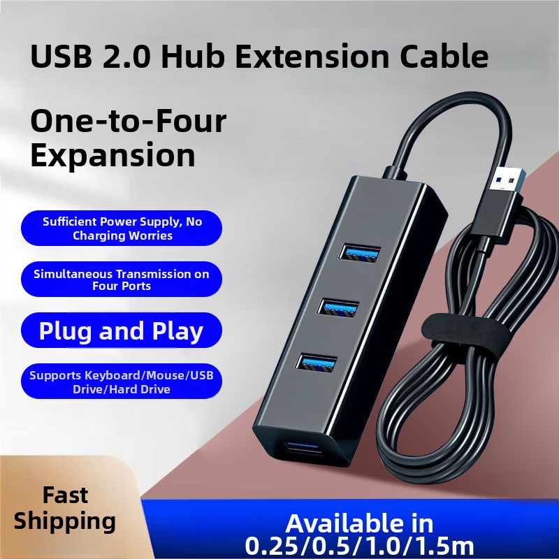 USB 3.0 1:4 hub adaptér, napájaný cez USB, pre tlačiareň a PC