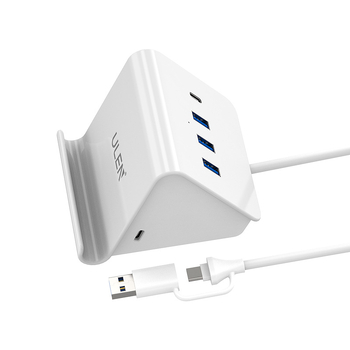 USB 3.0 4-portový hub s USB-C rozšírením, externé napájanie, 5Gbps