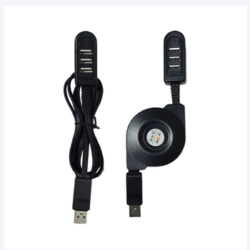 Hub USB 1 la 3 porturi cu alimentare externă, cablu USB 2.0 de 1 m