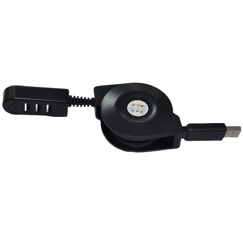 Hub USB 1 la 3 porturi cu alimentare externă, cablu USB 2.0 de 1 m