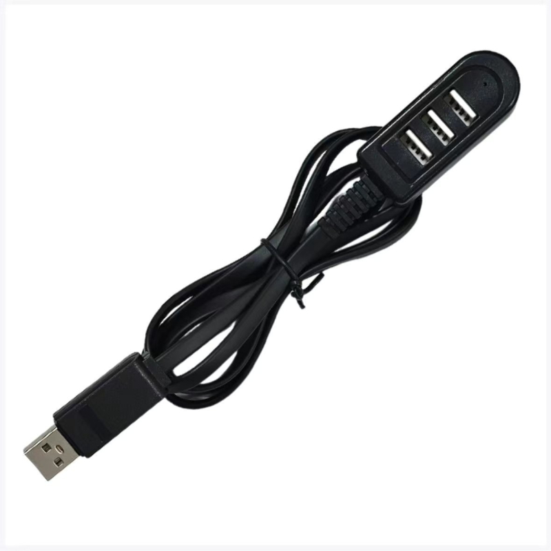 Hub USB 1 la 3 porturi cu alimentare externă, cablu USB 2.0 de 1 m