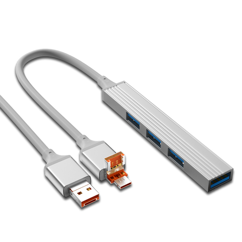 USB-C hub docking stanica, četiri porta, proširenje 4-u-1, kabel 11 cm, bez vanjskog napajanja