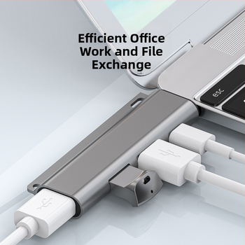 JAYA USB-C 4-portový USB 3.0 docking hub (JY-931), 5Gbps, bez externého napájania