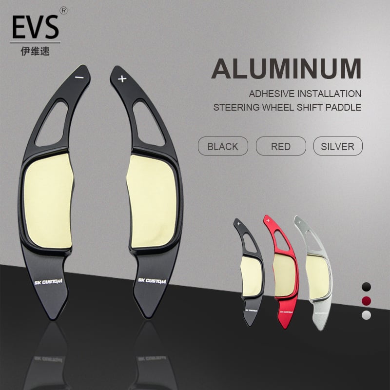 Ivy Speed EVS алуминиеви shift paddles за волан Golf 7 R-Line | отпечатано лого | персонализация | лицензиран частен етикет