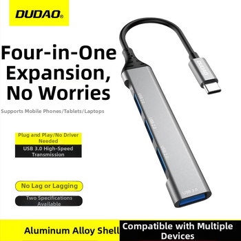 USB-C 4-portový USB 3.0 docking hub, model A16T, 5 Gbps, bez externého napájania
