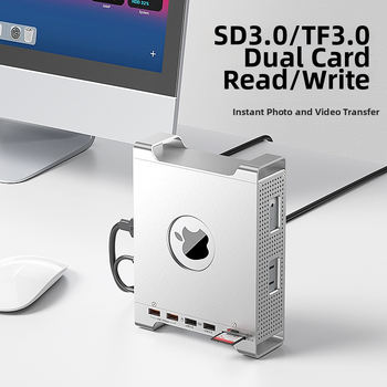 Mac mini M4 dokovacia stanica s M.2 NVMe skrinkou, USB-C, 10 Gbps, bez externého napájania