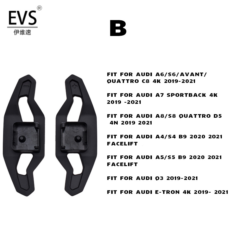 EVS alumíniumötvözet kormány dekoráció váltókarokkal Audi A-hoz | Márka: EVS; Anyag: Alumíniumötvözet; Alkalmazható modellek: Audi A; Súly: 0.4